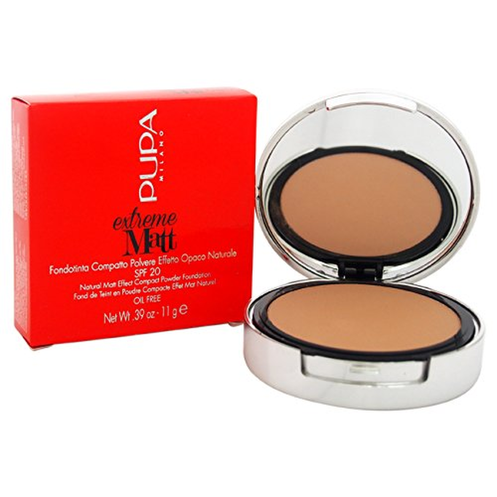 pupa, extreme matt, oil free, natural opaque, compact foundation, 080, amber, spf 20, 11 g pupa, extreme matt, oil free, natural opaque, compact foundation, 080, amber, spf 20, 11 g