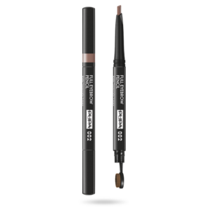 pupa, full, paraben free, definer, double ended, eyebrow cream pencil & brush 2 in 1, 002, brown, 0.2 g