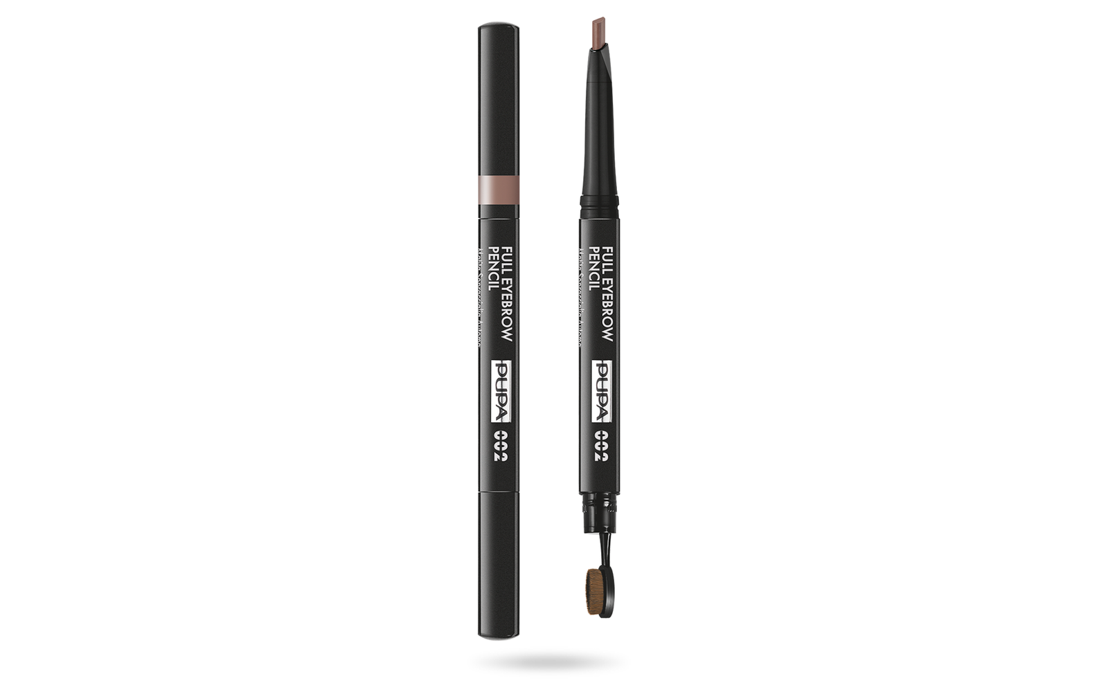 pupa, full, paraben free, definer, double ended, eyebrow cream pencil & brush 2 in 1, 002, brown, 0.2 g pupa, full, paraben free, definer, double ended, eyebrow cream pencil & brush 2 in 1, 002, brown, 0.2 g