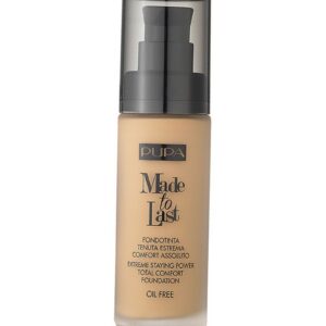 pupa, made to last, paraben free, long lasting, liquid foundation, 03, dark ivory, 30 ml