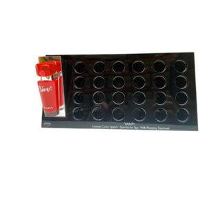 pupa, vamp!, empty makeup display, black