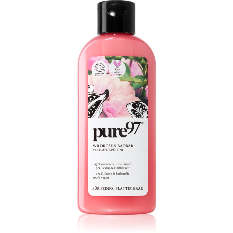 pure97, rose & baobab, hair conditioner, for volume, 200 ml pure97, rose & baobab, hair conditioner, for volume, 200 ml