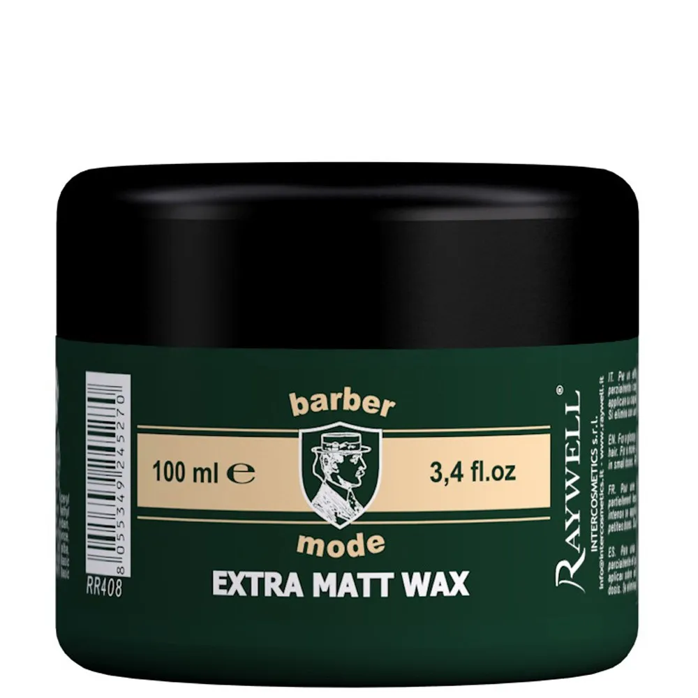 raywell, barber mode, hair styling wax, matte finish, 100 ml raywell, barber mode, hair styling wax, matte finish, 100 ml