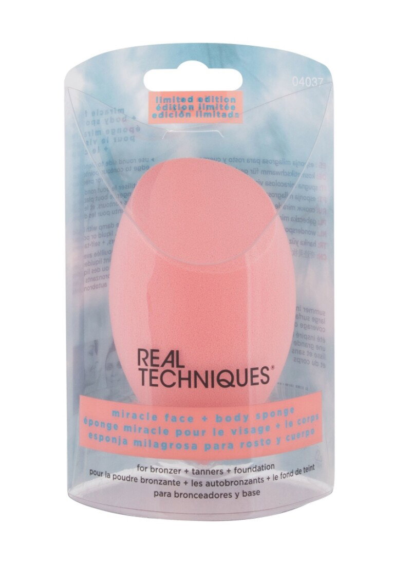 real techniques, miracle face + body, makeup sponge real techniques, miracle face + body, makeup sponge