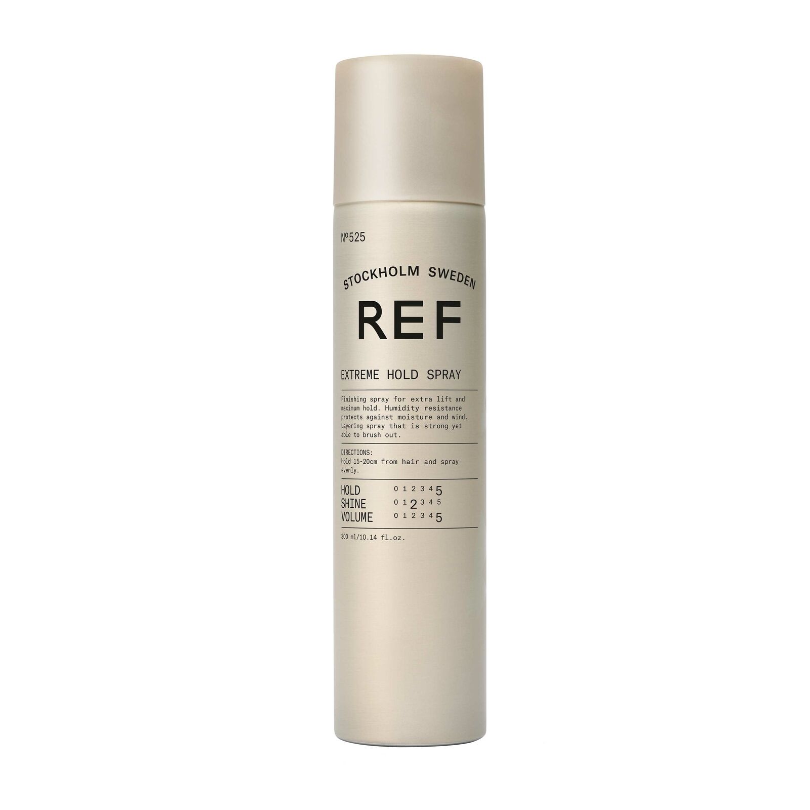 ref stockholm, styling & finish no.525, vegan, hair spray, finishing, extreme hold, 300 ml ref stockholm, styling & finish no.525, vegan, hair spray, finishing, extreme hold, 300 ml
