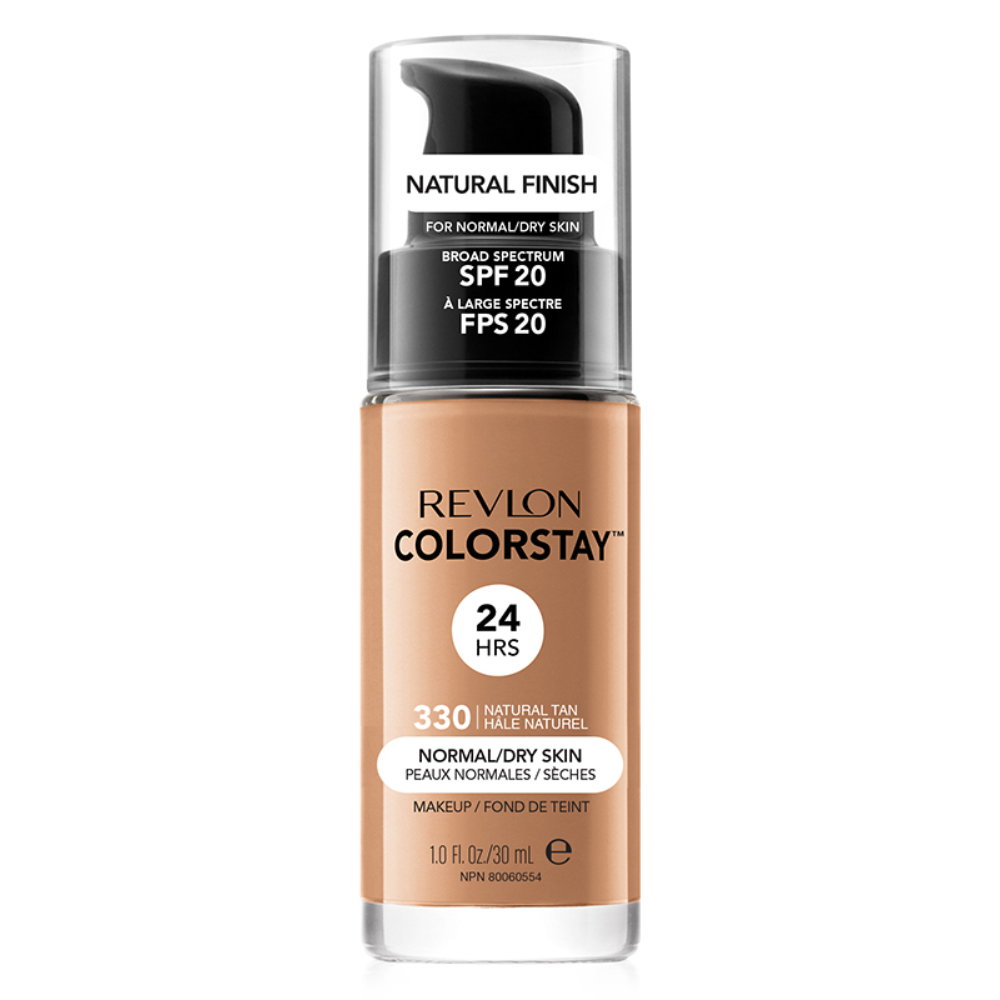 revlon, color stay, long lasting, liquid foundation, 330, natural tan, spf 20, 30 ml revlon, color stay, long lasting, liquid foundation, 330, natural tan, spf 20, 30 ml