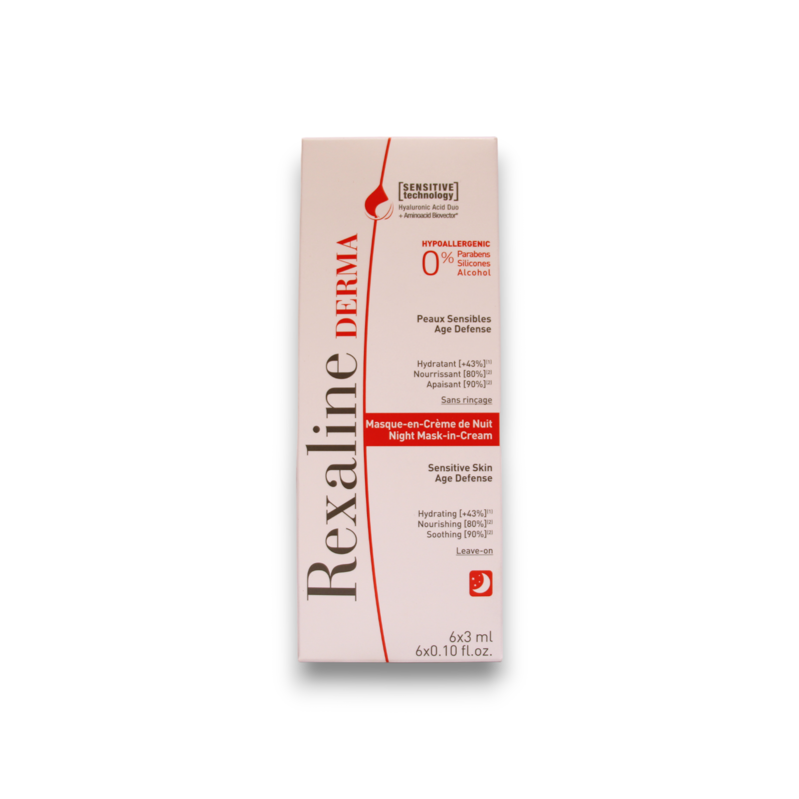 set, rexaline, derma, nourishing, night sleeping mask, 6 pcs, 3 ml set, rexaline, derma, nourishing, night sleeping mask, 6 pcs, 3 ml