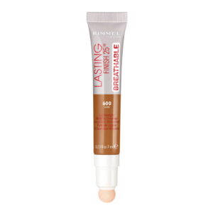 rimmel london, lasting finish, natural medium coverage, cream concealer, 600, dark, 7 ml