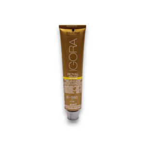schwarzkopf professional, igora royal, permanent hair dye, 6 580 golden red chestnut, 60 ml