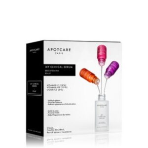 my clinical serum set apotcare: vitamin c, vitamin c, brightening, serum, for face, 10 ml + vitamin b3, vitamin b3, anti redness, serum, for face, 10 ml + licorice, oil free, anti spot, day & night, serum, for face, 10 ml