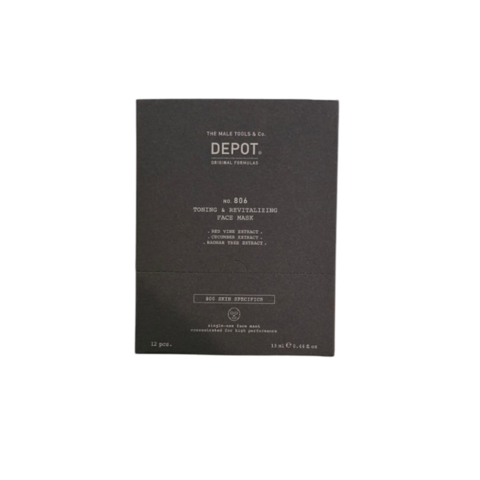 set, depot, 800 skin specifics no. 806, hyaluronic acid, toning & revitalizing, sheet mask, for face, day, 12 pcs, 13 ml set, depot, 800 skin specifics no. 806, hyaluronic acid, toning & revitalizing, sheet mask, for face, day, 12 pcs, 13 ml