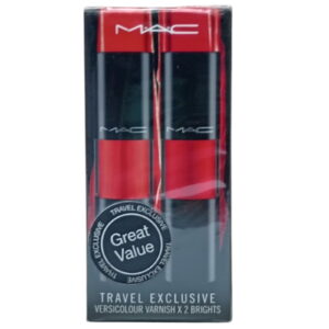set duo, mac, versicolour varnish, shining, lip gloss, bright, 2 pcs, 8.5 ml