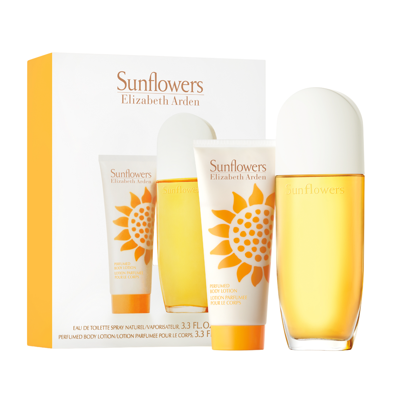 sunflowers set elizabeth arden: sunflowers, perfumed, day & night, body lotion, 100 ml + sunflowers, eau de toilette, for women, 100 ml sunflowers set elizabeth arden: sunflowers, perfumed, day & night, body lotion, 100 ml + sunflowers, eau de toilette, for women, 100 ml