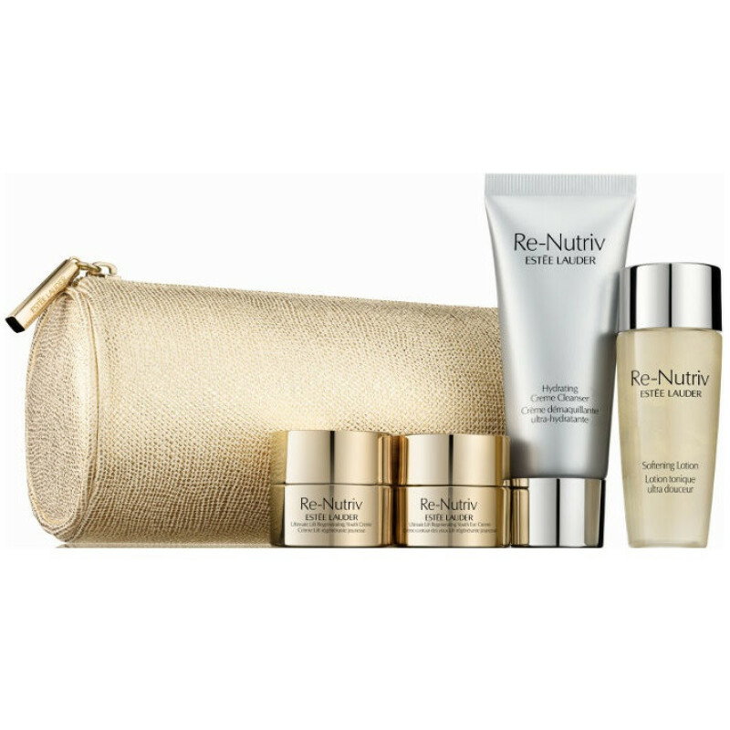 re nutriv deluxe set estee lauder: re nutriv, hydrating, cleansing cream, 30 ml + re nutriv ultimate lift regenerating youth, strengthens/lifted & radiant, morning & night, cream, for face, 7 ml + re nutriv ultimate lift regenerating youth, brighter & lifted, morning & night, eye cream, 7 ml + re nutriv, alcohol free, softening, morning & night, lotion, for face, 30 ml re nutriv deluxe set estee lauder: re nutriv, hydrating, cleansing cream, 30 ml + re nutriv ultimate lift regenerating youth, strengthens/lifted & radiant, morning & night, cream, for face, 7 ml + re nutriv ultimate lift regenerating youth, brighter & lifted, morning & night, eye cream, 7 ml + re nutriv, alcohol free, softening, morning & night, lotion, for face, 30 ml