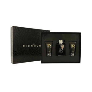 set john richmond: man, eau de parfum, for men, 100 ml + man, nourishing, shower gel, 50 ml + man, after shave balm, 50 ml
