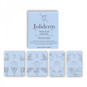 week end set joliderm: joliderm, coconut water, hydrating, sheet mask, for face + joliderm, contouring, under eye mask patch + joliderm, green tea, oxygenating & purifying, sheet mask, for face + joliderm, anti blackheads, local treatment patch, for face