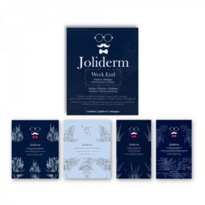 week end set joliderm: joliderm, coconut water, hydrating, sheet mask, for face + joliderm, contouring, under eye mask patch + joliderm, green tea, oxygenating & purifying, sheet mask, for face + joliderm, anti blackheads, local treatment patch, for face