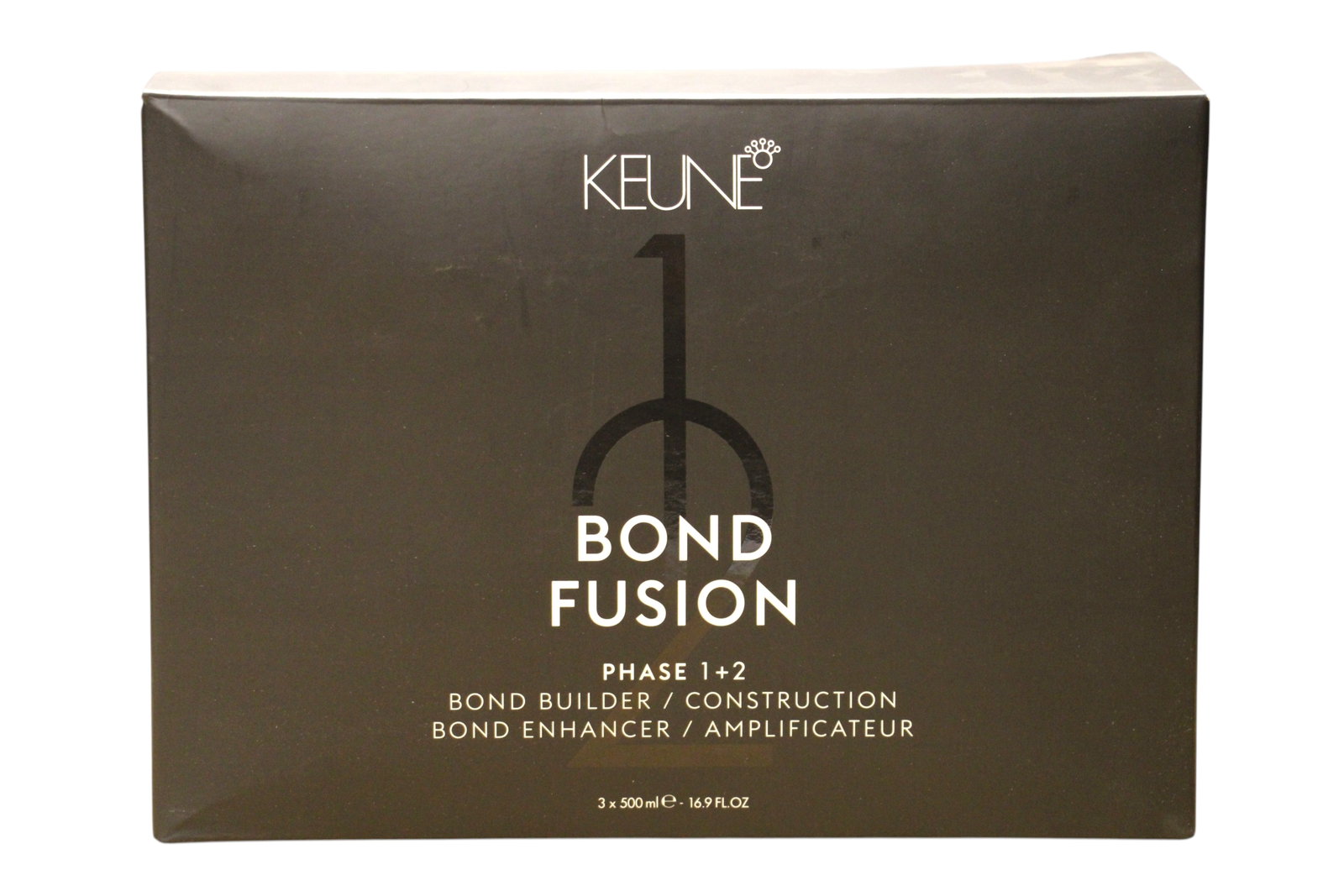 set keune: bond fusion phase 1, hair treatment lotion mask, bond repair, 500 ml + bond fusion phase 2, hair treatment lotion mask, bond enhancer, 500 ml + measuring plastic cup set keune: bond fusion phase 1, hair treatment lotion mask, bond repair, 500 ml + bond fusion phase 2, hair treatment lotion mask, bond enhancer, 500 ml + measuring plastic cup