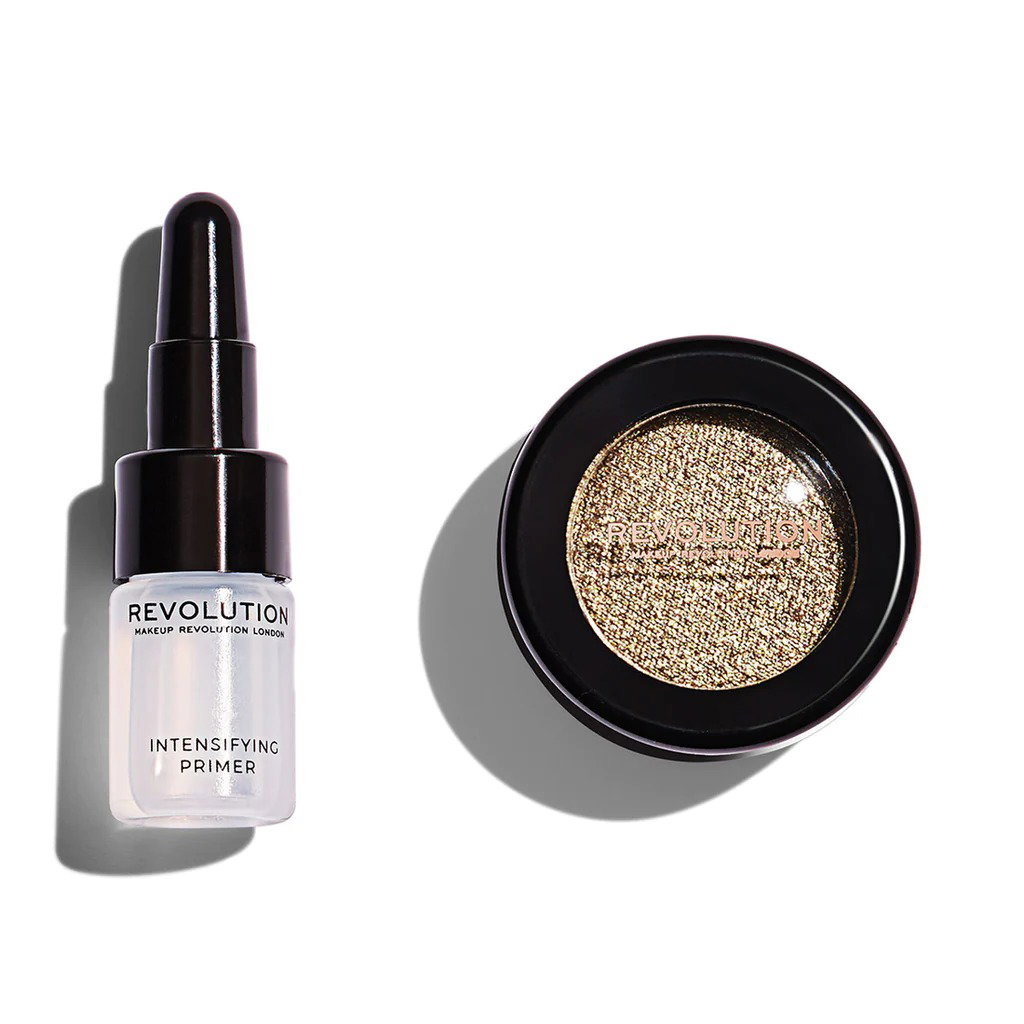 set makeup revolution: flawless foils, vegan, eyeshadow primer, 2 ml + flawless foils, vegan, eyeshadow palette, retreat, 2 g set makeup revolution: flawless foils, vegan, eyeshadow primer, 2 ml + flawless foils, vegan, eyeshadow palette, retreat, 2 g