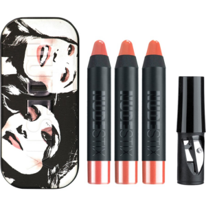 set nudestix: gel color, cruelty free, high shine, lip & cheek balm 2 in 1, ally, 2.8 g + gel color, cruelty free, high shine, lip & cheek balm 2 in 1, j mama, 2.8 g + gel color, cruelty free, high shine, lip & cheek balm 2 in 1, tay tay, 2.8 g