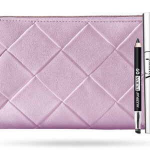 set pupa: vamp!, paraben free, extra volume, mascara, 100, black, 9 ml + multiplay, double ended, eyeshadow & kajal eyeliner 2 in 1, 09, deep black, 1.2 g