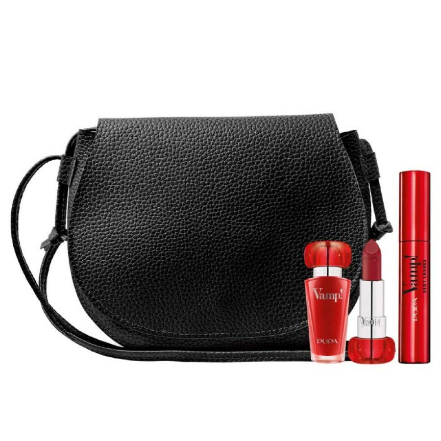 set pupa: vamp!, paraben free, volume, cream lipstick, 301, intense red, 3.5 g + vamp! sexy lashes, paraben free, mascara, 011, sexy black, 12 ml set pupa: vamp!, paraben free, volume, cream lipstick, 301, intense red, 3.5 g + vamp! sexy lashes, paraben free, mascara, 011, sexy black, 12 ml