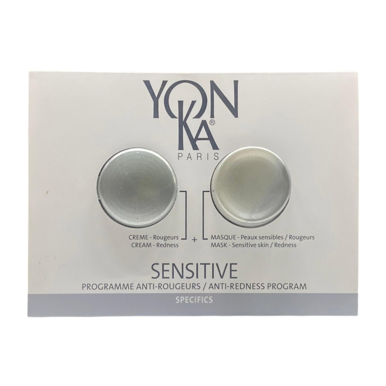 set yonka: sensitive, cream mask, for face, 2 ml *sample + sensitive, anti rougeurs, cream, for face, 1 ml *sample set yonka: sensitive, cream mask, for face, 2 ml *sample + sensitive, anti rougeurs, cream, for face, 1 ml *sample