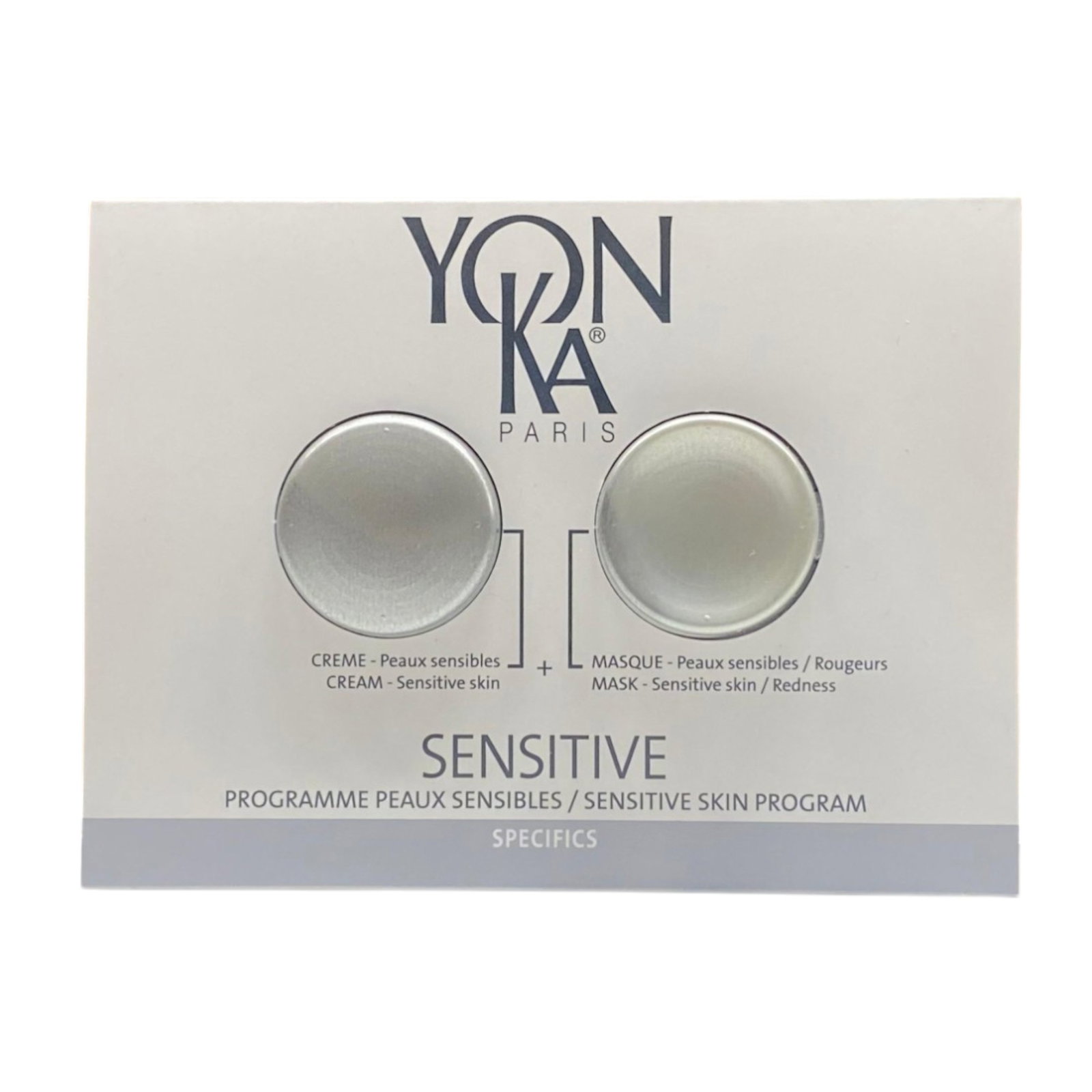 set yonka: sensitive specifics, cream mask, for face, 2 ml *sample + sensitive specifics, cream, for face, 1 ml *sample set yonka: sensitive specifics, cream mask, for face, 2 ml *sample + sensitive specifics, cream, for face, 1 ml *sample