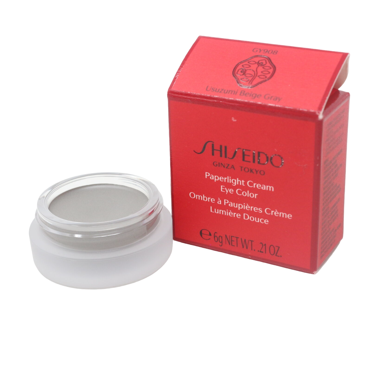 shiseido, paperlight, cream eyeshadow, gy908, usuzmi beige gray, 6 g shiseido, paperlight, cream eyeshadow, gy908, usuzmi beige gray, 6 g