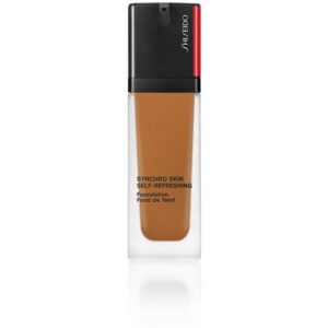 shiseido, synchro skin self refreshing cushion, oil free, liquid foundation, 440, amber, spf 30, 30 ml