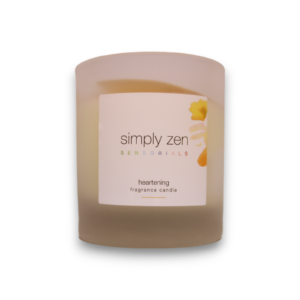 simply zen, heartening, scented candle, 240 g