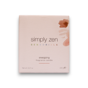 simply zen, sensorials energizing, scented candle, 240 g