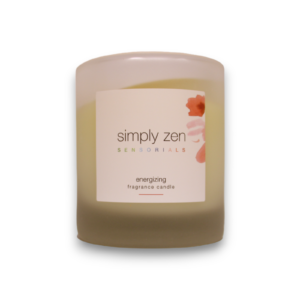 simply zen, sensorials energizing, scented candle, 240 g