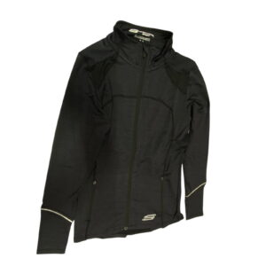 skechers, leia mari, sports women synthetic jacket, black, size 10