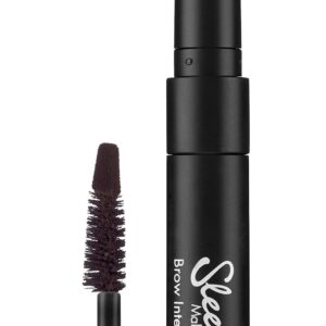 sleek makeup, brow intensity, mascara & highlighter 2 in 1, dark + gold, 3 ml