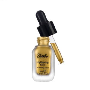sleek makeup, elixir, liquid highlighting drops, for shoulders & decollete, gold, 8 ml
