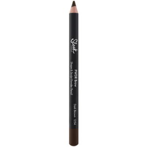 sleek makeup, pwdr, blending, eyebrow cream pencil, 1254, dark brown, 1.29 g