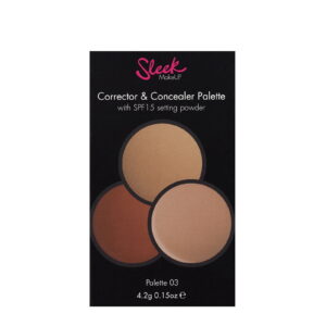 sleek makeup, sleek makeup, powder corrector & concealer 2 in 1, 03, spf 15, 4.2 g