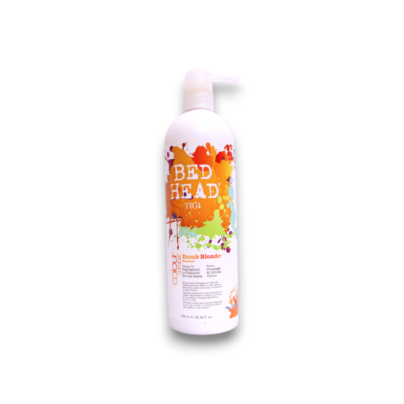 tigi, bed head dumb blonde, hair shampoo, for colour protection, 750 ml tigi, bed head dumb blonde, hair shampoo, for colour protection, 750 ml