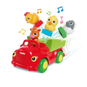 tomy, sort n pop, farmyard friends, toy car, 12+ months