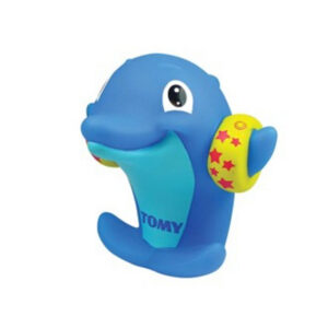 tomy, toomies, water whistlers siffl`eau, bath dolphin, unisex, 9+ months