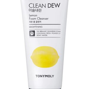 tonymoly, clean dew, lemon, brightening, cleansing foam, 180 ml