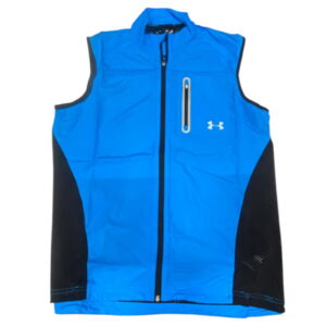 under armour, hga. armourvent, sports men synthetic jacket, blue, size m