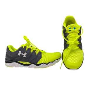 under armour, micro g optimum, sport shoes, grey/neon, for men