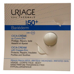 uriage, bariederm, repairing, cream, for face & body, spf 50+, 0.7 ml *sample