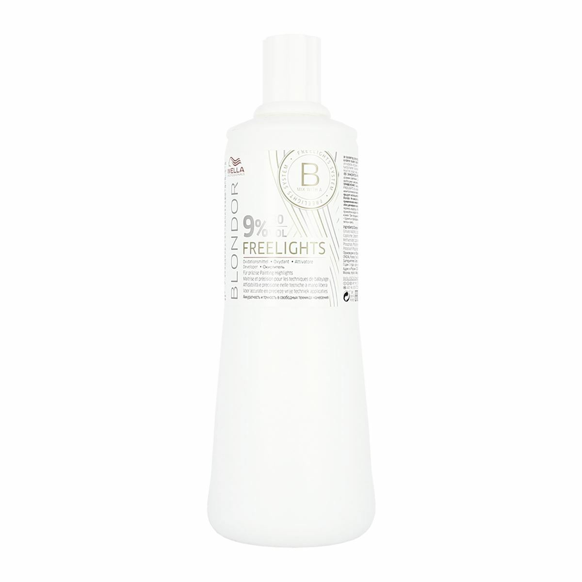 wella professionals, blondor freelight, for color refreshing, hair oxidant lotion, 9%, 30 vol, 1000 ml wella professionals, blondor freelight, for color refreshing, hair oxidant lotion, 9%, 30 vol, 1000 ml
