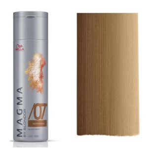 wella professionals, magma by blondor, hair colouring cream toner, /07+ dark chestnut, for foiling and freehand techniques, 120 g