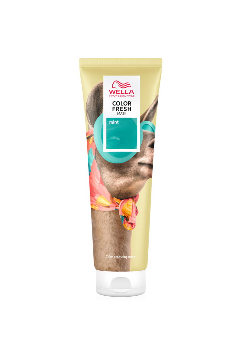 wella professionals, color fresh masks, silicone free, hair colouring cream mask, mint, 150 ml wella professionals, color fresh masks, silicone free, hair colouring cream mask, mint, 150 ml