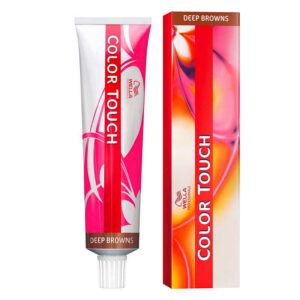 wella professionals, color touch, ammonia free, semi permanent hair dye, 4/71 medium chestnut ash brown, 60 ml