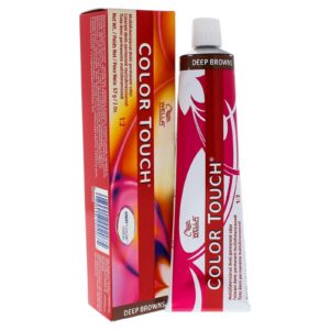 wella professionals, color touch, ammonia free, semi permanent hair dye, 5/75 light chestnut brown mahogany, 60 ml